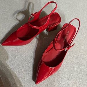 Marc Fisher Glossy Red Heels